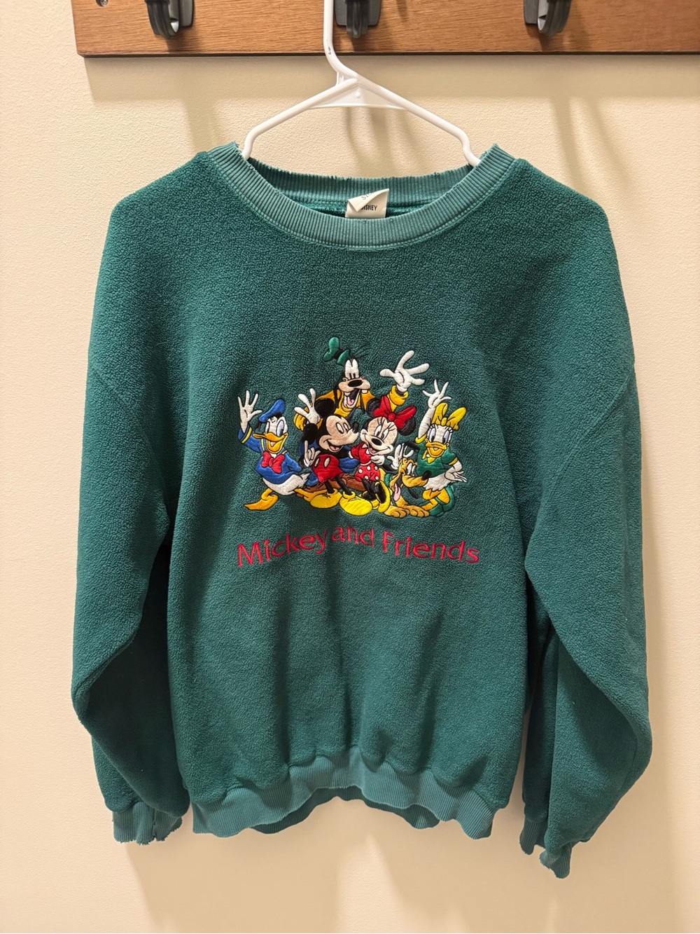 Vintage Disney Mickey & Friends Embroidered Crewneck Sweater